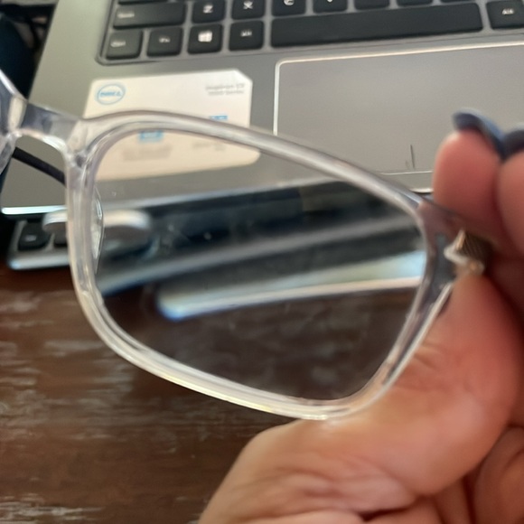 Ted Baker TFM008 Cry 56-17-140 Crystal silver clear full rim eyeglasses w/case - Picture 13 of 16